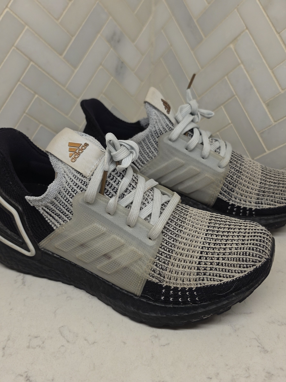 Adidas Men’s Black and Gray Running Sneakers